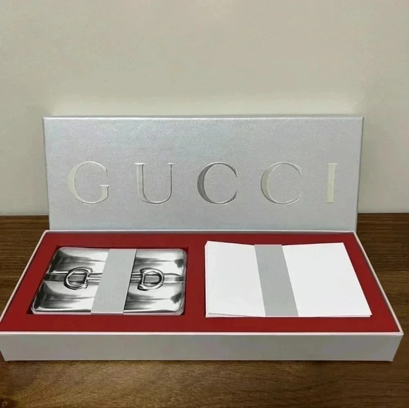 Gucci Special Edition Holiday Stationary Cards Gift 10 Cards/Envelopes - Picture 1 of 5